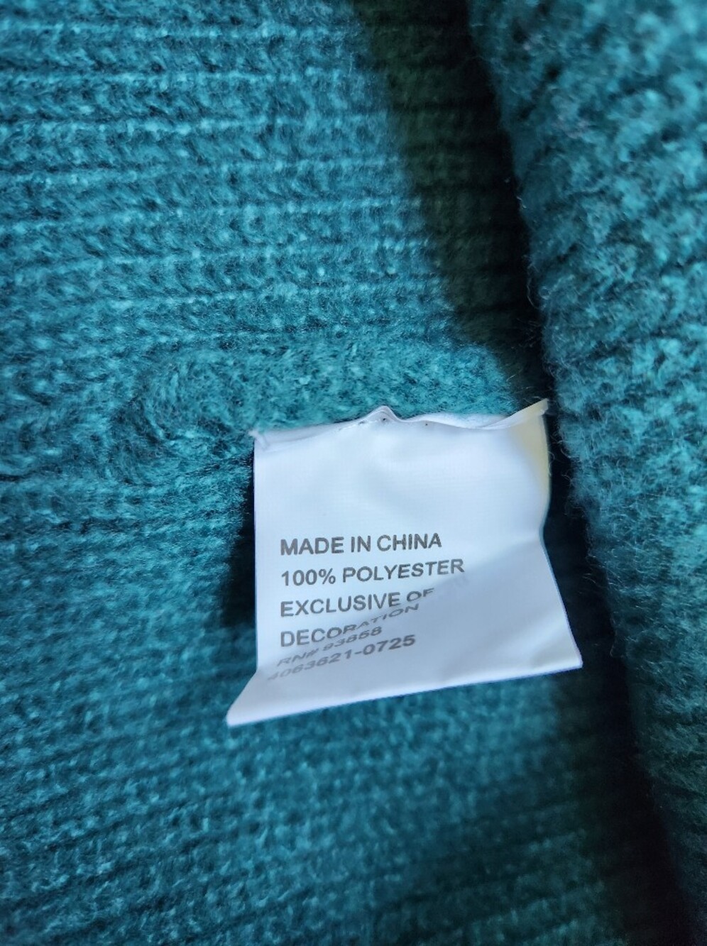 Lulu Teal Knit Beanie Hat Silver Bow Nwt Winter - Picture 6 of 7